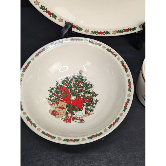 O'Christmas Tree One 10 1/8" Dinner Plate One 6 7/8" Cereal Bowl One 3" Flat Cup - Picture 4 of 8
